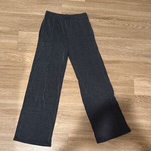 Dark Gray Striped Pants